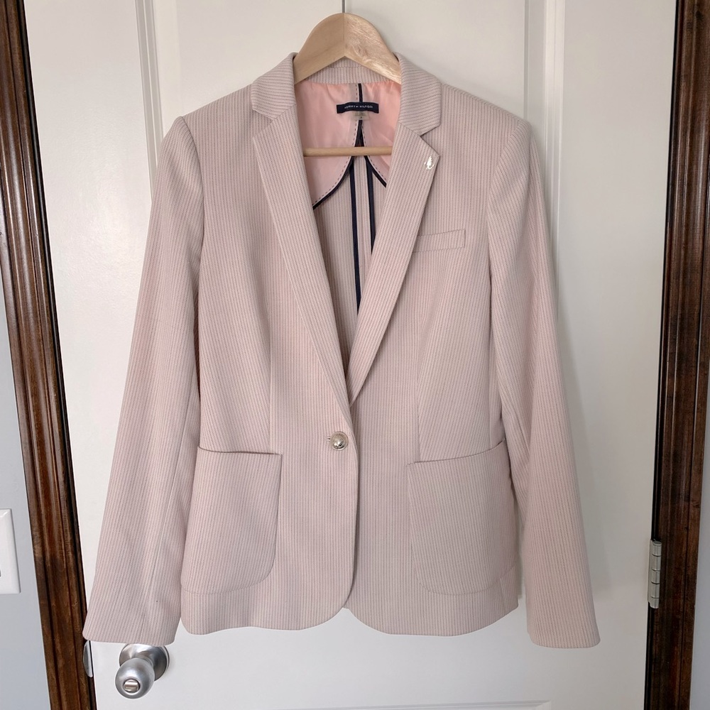 Tommy Hilfiger Pink and Black Blazer